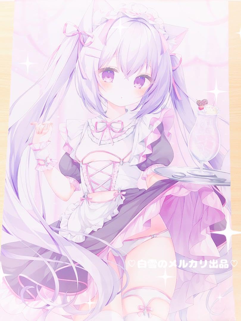 Amazon.co.jp: 桃稚ちあ メイドカフェ タペストリー ももちあ教 c103